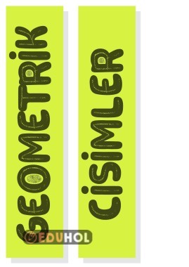 GEOMETRİK CİSİM SADE PANO