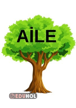 Aile  ağacı   kavramları boya kes yapıştır