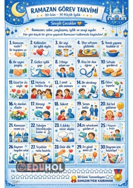 RAMAZAN TAKVİMİ