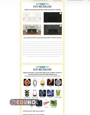 MEB 3.Sınıf Fen Bilimleri Işık Kaynakları