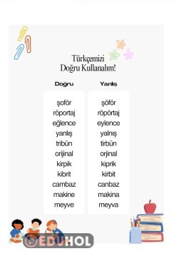 Türkçemizi doğru kullanalım