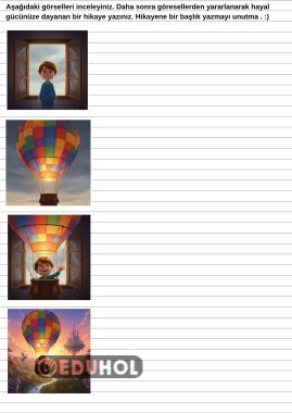 YARATICI YAZMA ÇALIŞMASI- UÇAN BALON