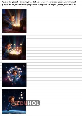 YARATICI YAZMA ÇALIŞMASI- YILDIZLAR