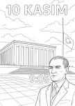 10 KASIM ATATÜRK'Ü ANMA GÜNÜ BOYAMA ÇALIŞMASI 1