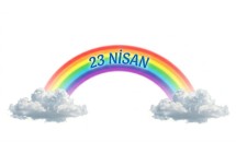 23 NİSAN PANOSU İÇİN BULUT VE GÖKKUŞAĞI