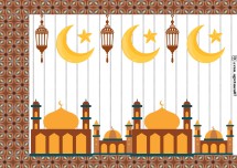 RAMAZAN AYI DESENLİ FENER - KES - YAPIŞTIR ETKİNLİK