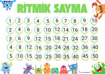 RİTMİK SAYMA TABLOSU