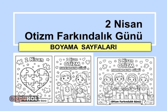 2 Nisan Otizm Farkındalık Günü Boyama