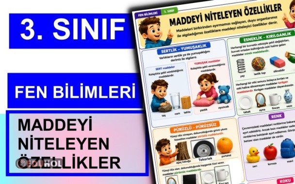 3. Sınıf - Fen Bilimleri - Maddeyi Niteleyen Özellikler