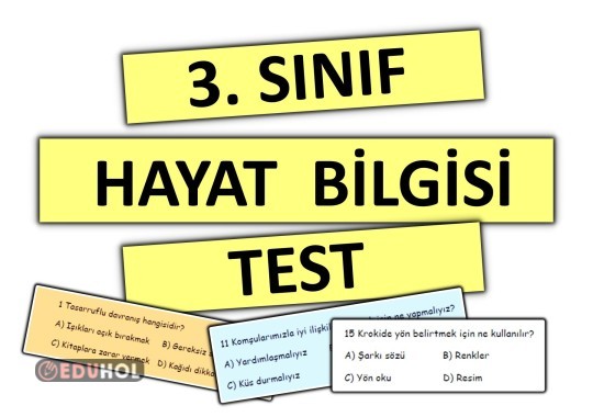 3. Sınıf - Hayat Bilgisi : TEST