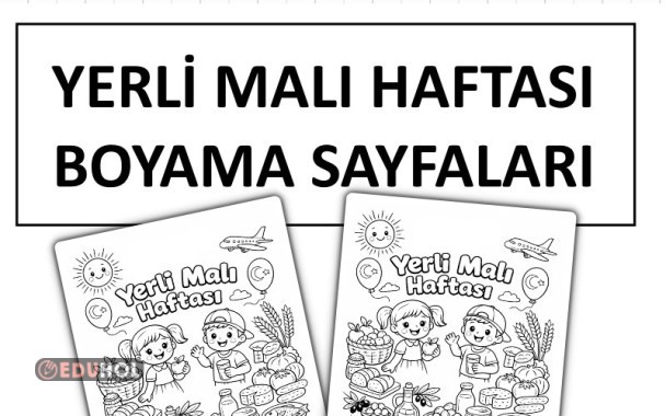 Yerli Malı Haftası Boyama Sayfaları