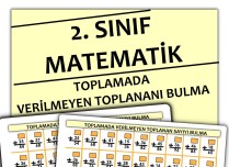 2. Sınıf - Matematik : Toplamada Verilmeyen Toplananı Bulma