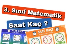 3. Sınıf Matematik Saat Kaç? Etkinlikleri