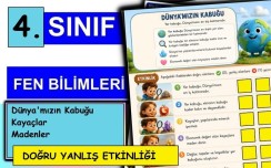 4. Sınıf - Fen Bilimleri - Dünya'mızın Kabuğu - Doğru Yanlış Etkinliği