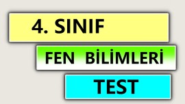 4. Sınıf - Fen Bilimleri