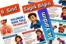 9. Sınıf Sağlık Bilgisi İlk Yardım Heimlich Manevrasi