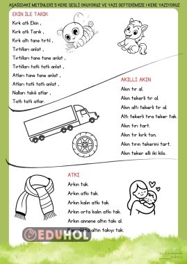 I SESİ DİKTE ÇALIŞMASI