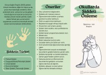 Okullarda Şiddeti Önleme - Öğretmen / Veli Broşürü