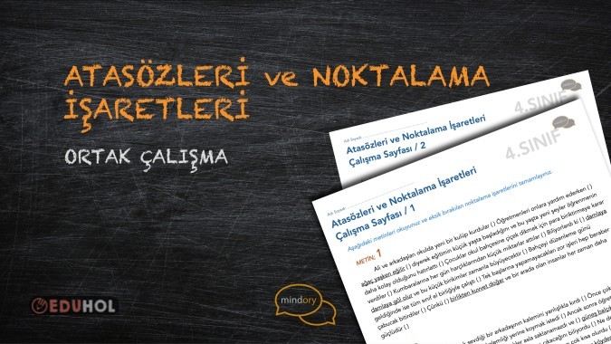 Atasözleri ve Noktalama İşaretleri Ortak Çalışma