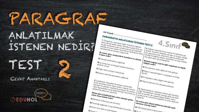 Paragraf; Anlatılmak İsteneni Bulma Testi - 2