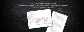 4, 5 ve 6 Basamaklı Doğal Sayılar; YAZ-SİL Şablonu