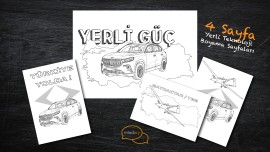 Yerli Teknoloji Boyama Sayfaları; 4 Sayfa PDF