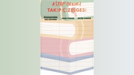 KİTAP OKUMA TAKİP ÇİZELGESİ📚