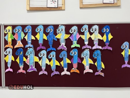 1 rakamından balık yapıyoruz