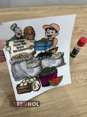 3 boyutlu yerli malı haftası etkinlik şablonu