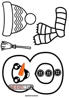 8 rakamından kardan adam yapıyoruz.