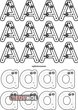 A harf çalışması