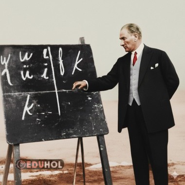 Baş öğretmenimiz Atatürk Poster