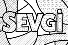 Sevgi boyama sayfası