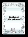 Yerli malı şiir şablonları