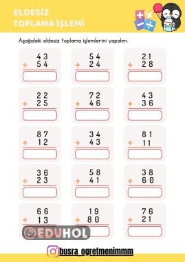 ELDESİZ TOPLAMA İŞLEMİ