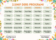 HAFTALIK DERS PROGRAMI