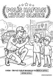 Polis haftası kapsamında boyama