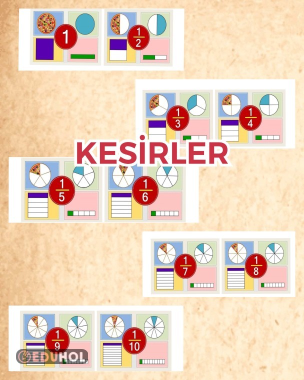 Kesirler | Eduhol - Ders Videoları İzle Online Test Çöz Etkinlik İndir