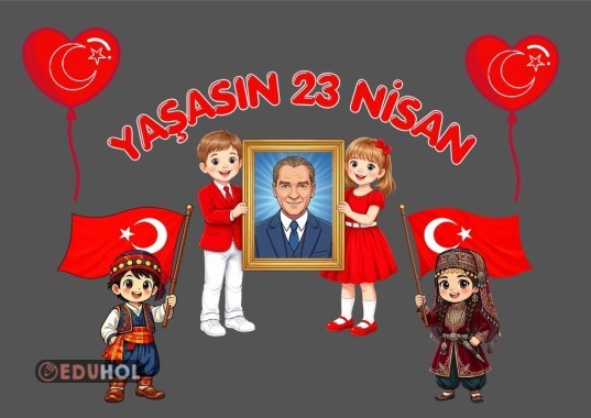 23 NİSAN KALP BALON