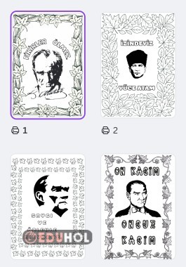 Atatürk 10 Kasım boyana