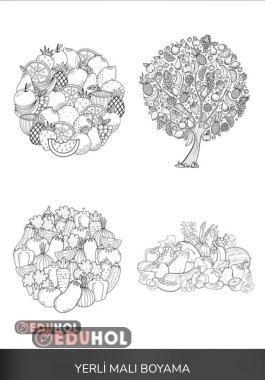 Yerli malı haftası boyama sayfaları