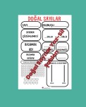 Dogal sayılar yaz sil sablonu