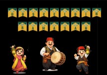 Hoşgeldin Ramaxan pano yazısı