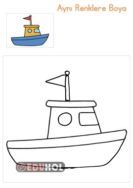 Aynı Renklere Boya Basit Düzey