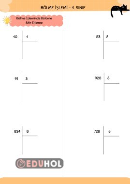 bölüme sıfır atma kuralı, bölümün basamak değerini tahmin etme