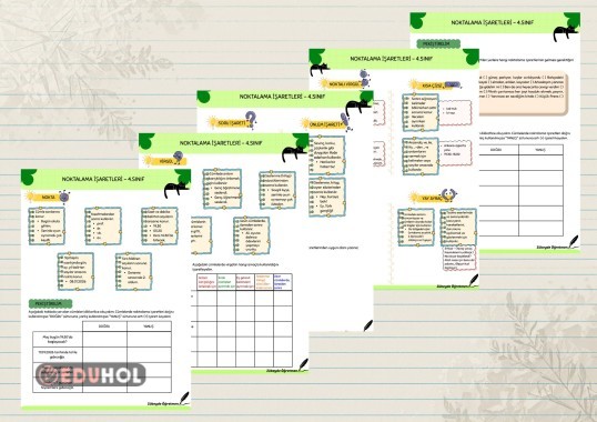 Noktalama İşaretleri ( konu anlatımı + etkinlik)