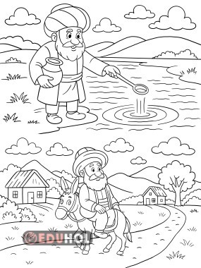 nasrettin hoca boyama