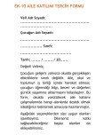 AİLE KATILIMI TERCİH FORMU