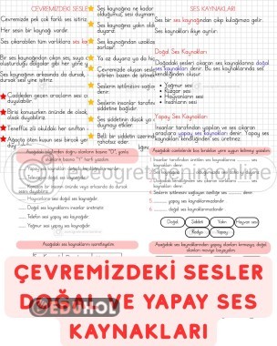 3. Sınıf Fen Bilimleri Ses Kaynakları