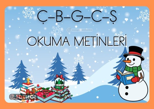 4. Grup Sesler Okuma Kitapçığı (Ç-B-G-C-Ş)